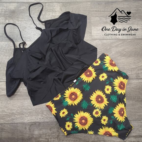 Charmleaks Flounce High Waist Tummy Conrtol Bikini Swimsuit Size XL - Picture 6 of 6